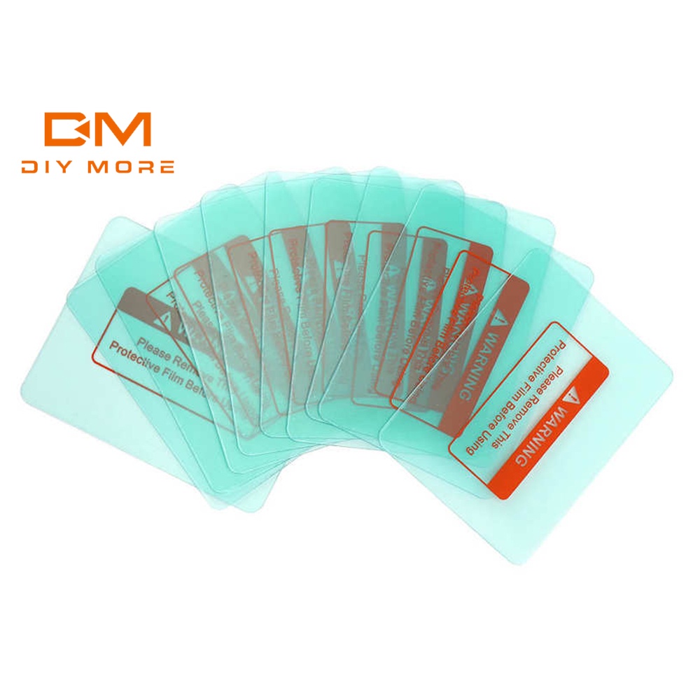 DIYMORE Set 10 Tấm Kính Tròn Trong Suốt Bảo Vệ Ống Kính Máy Hàn 115*88mm Diy