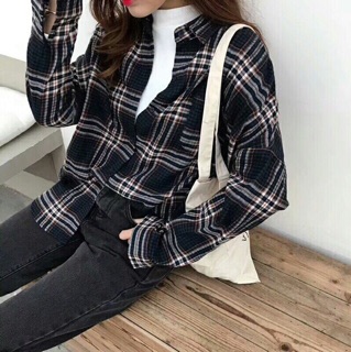 Áo sơ mi cotton dạ hàn quốc (có sẵn)