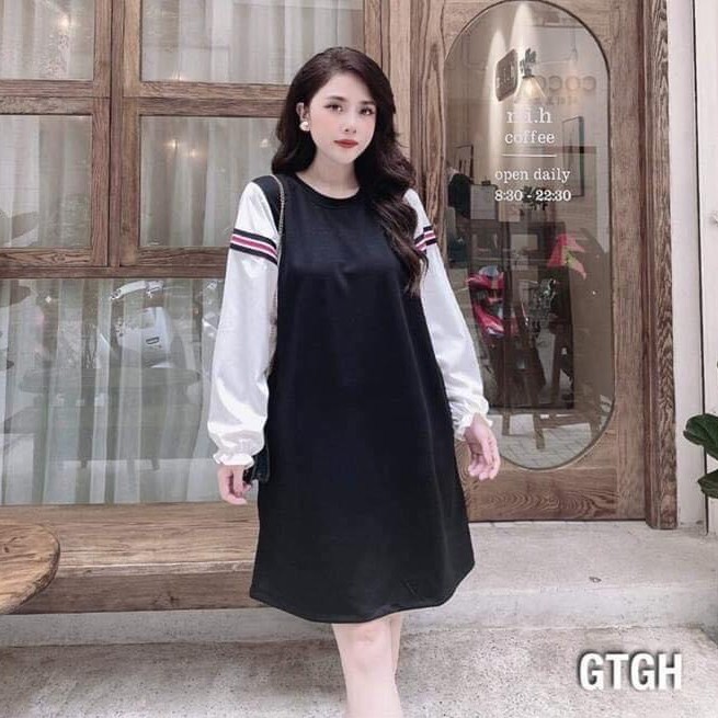 [Hàng cao cấp] Váy bầu đầm bầu chất Lụa Hàn mềm mạithiết kế sang chảnh mặc đi làm đi chơi đều được