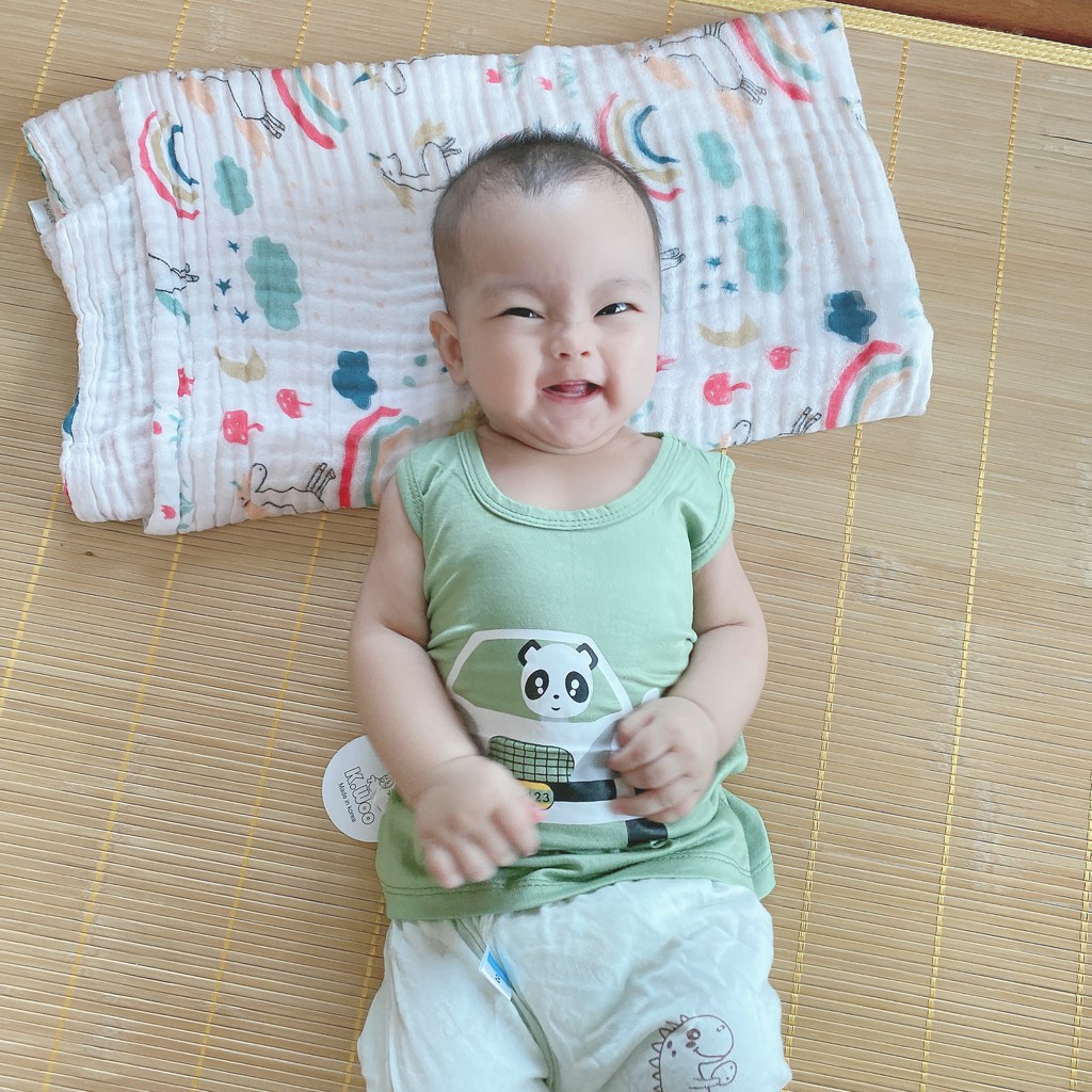 [ Xả Lỗ ] ÁO trẻ em, Áo ba lỗ hình nghỗ nghĩnh cho bé trai và bé gái 5-15kg - A112