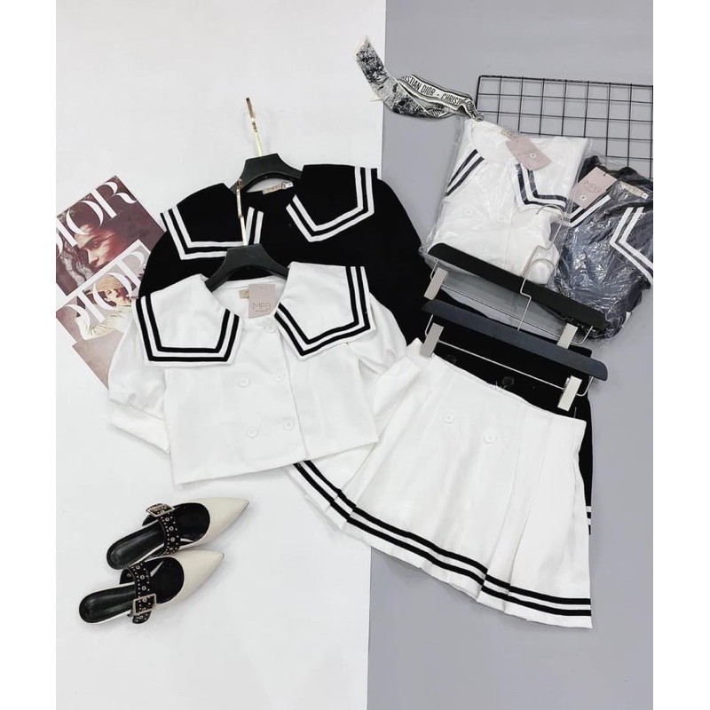 SET ÁO THUỶ THỦ MIX CHÂN VÁY PHA VIỀN | BigBuy360 - bigbuy360.vn