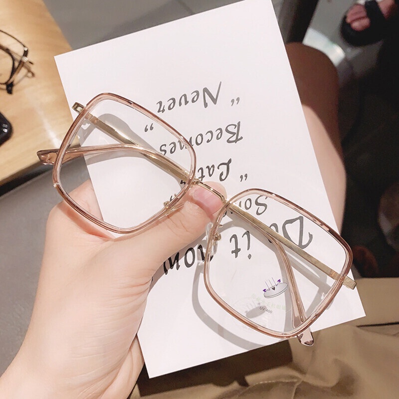 Mắt Kính Gọng Lớn Chống Ánh Sáng Xanh Thời Trang Dành Cho Nam Nữ