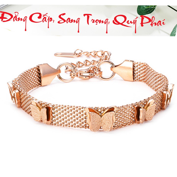 Lắc tay titan cao cấp kiểu lưới bản 8mm siêu đẹp, bền màu - Đem lại sang trọng, quý phái cho người đeo