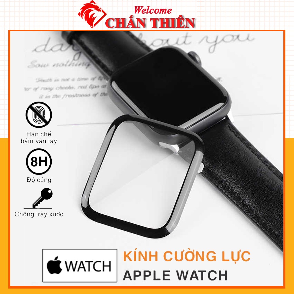 Kính cường lực apple watch Nano Bóng Trong Suốt Series 1 2 3 4 5 6 đủ size 38 40 42 44mm chống trầy xước bảo vệ màn hình