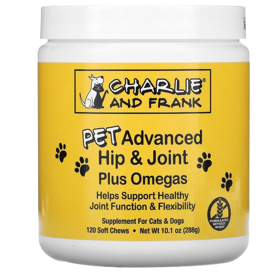 - Viên Nhai Hỗ Trợ Xương Khớp Charlie & Frank, Pet Hip & Joint, For Cats & Dogs viên lẻ