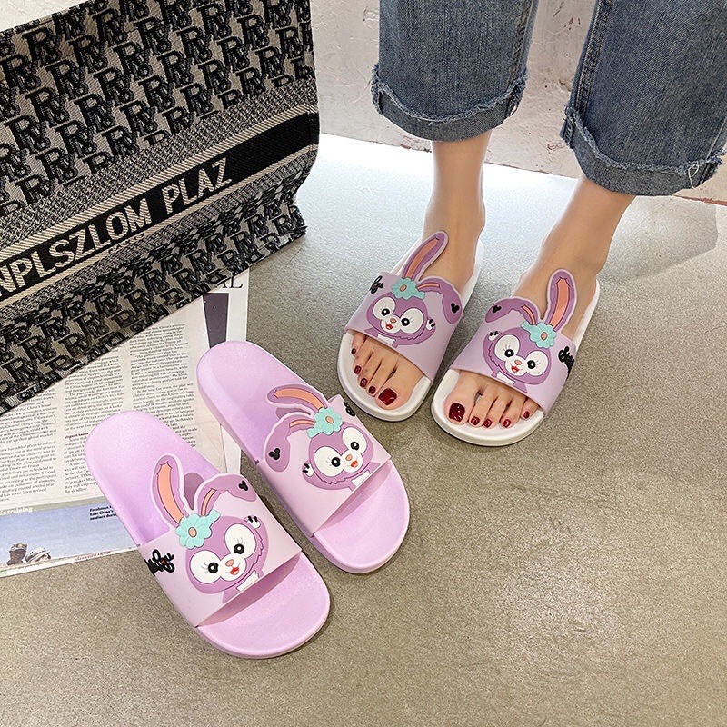 Dép quai ngang hình thỏ Stella Lou nhiều màu sắc đủ size kích cỡ