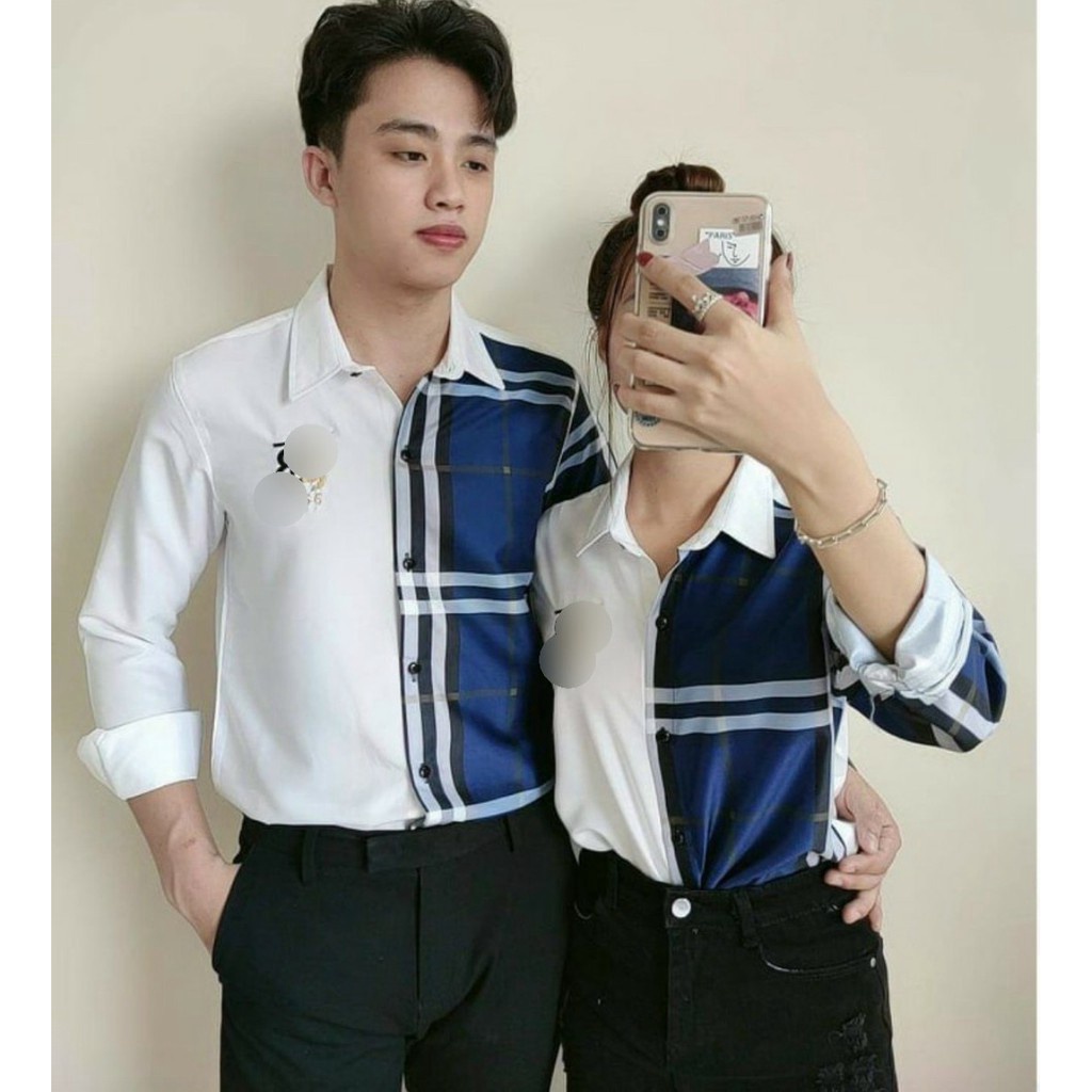 Áo sơ mi cặp đôi CỰC ĐẸP HOẠ TIẾT CARO DÀNH CHO CÁC CÁC BẠN TRẺ KB FASHION