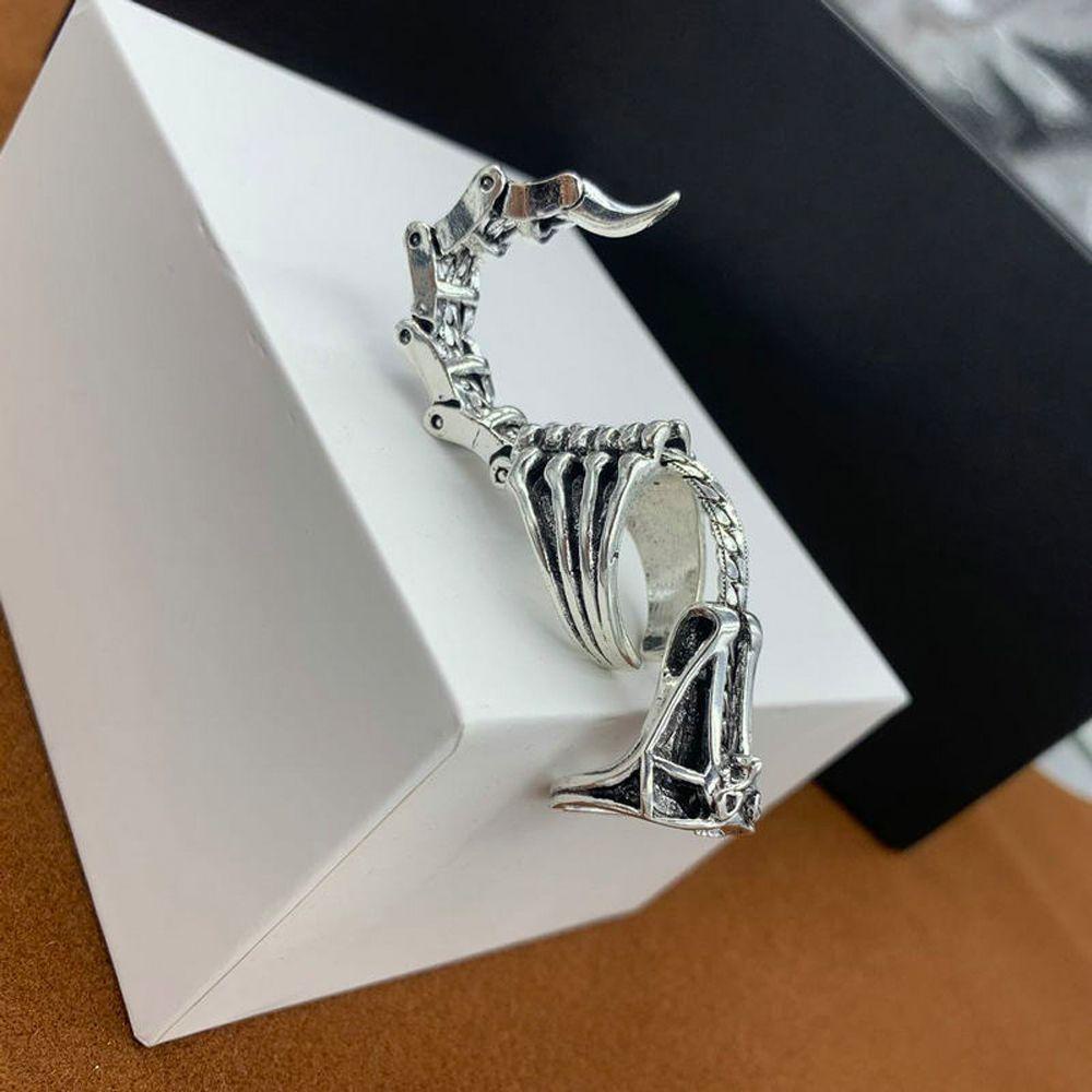 Fallforbeauty Nhẫn Hình Bọ Cạp / Đầu Lâu Phong Cách Hip Hop Vintage Cá Tính Thích Hợp Làm Quà Valentine