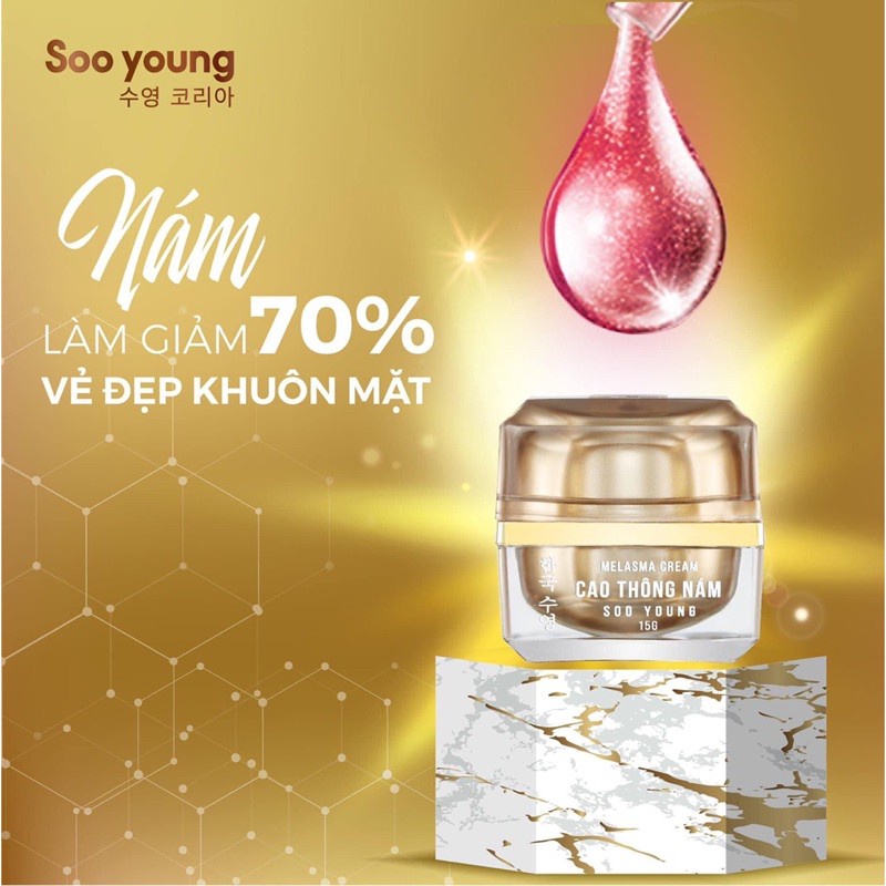 Kem cao thông nám Soo young Chính hãng