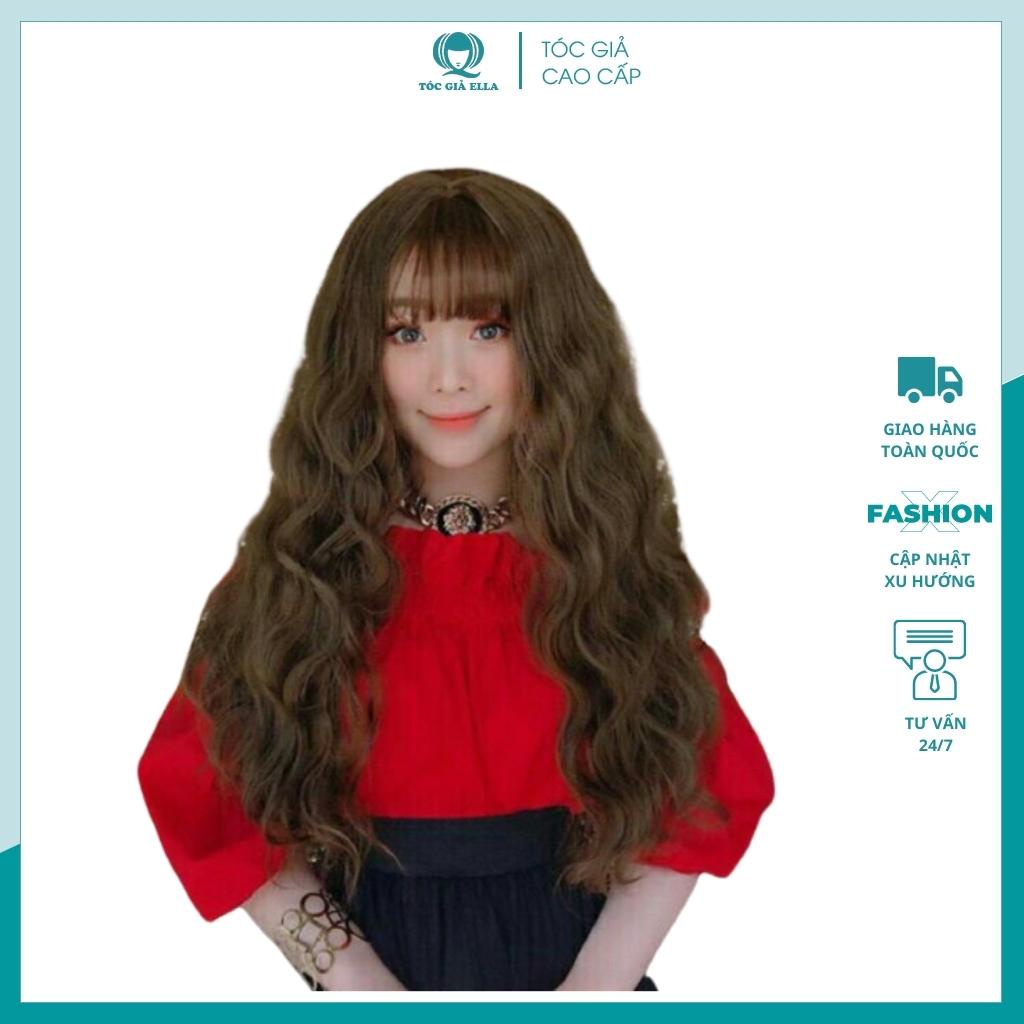 Tóc giả nguyên đầu xù sóng dài ❤️FREESHIP❤️ tóc giả xù dài