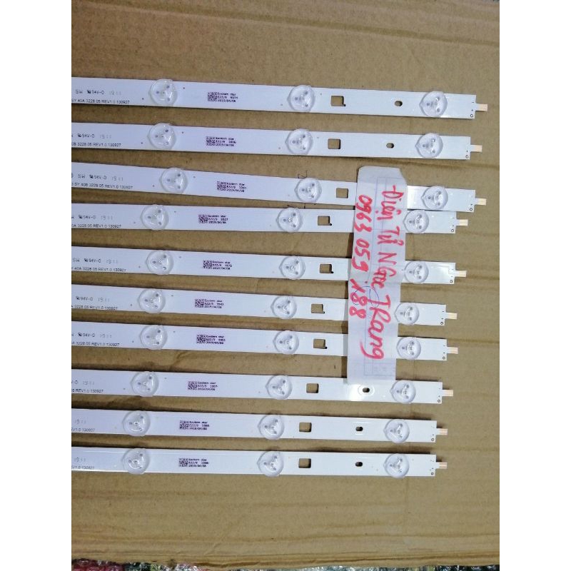 thanh led tivi sony 40 inch 2 thanh ngắn WB ghép lại 10 bóng