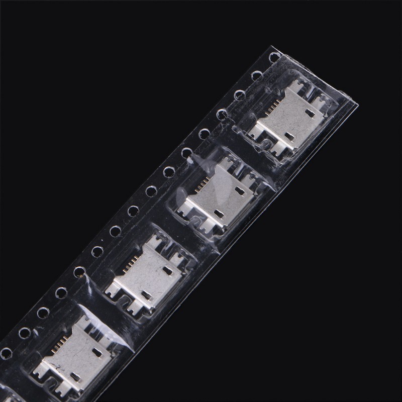 Set 10 Ổ Cắm Micro Usb Loại B 5 Pin Cho Điện Thoại / Máy Tính Bảng