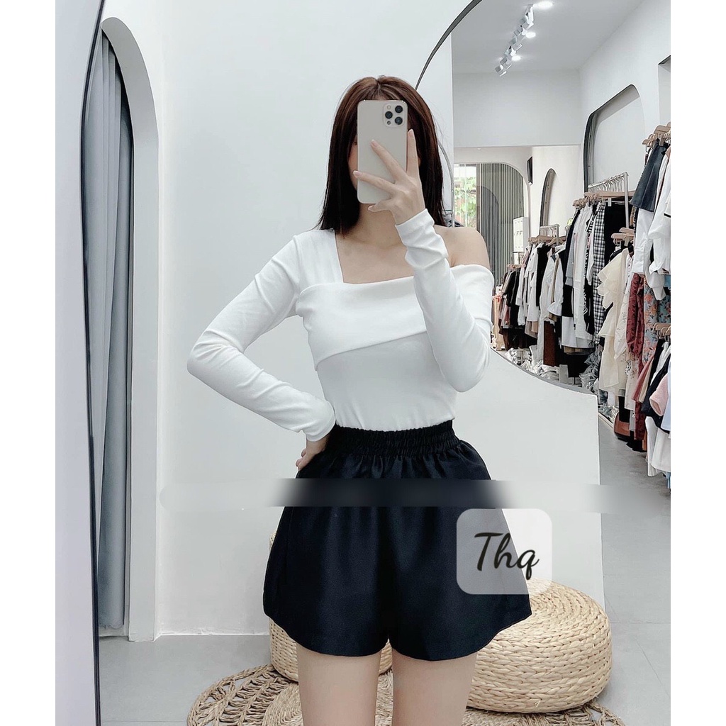 Áo lệch vai bản to lôi cuốn