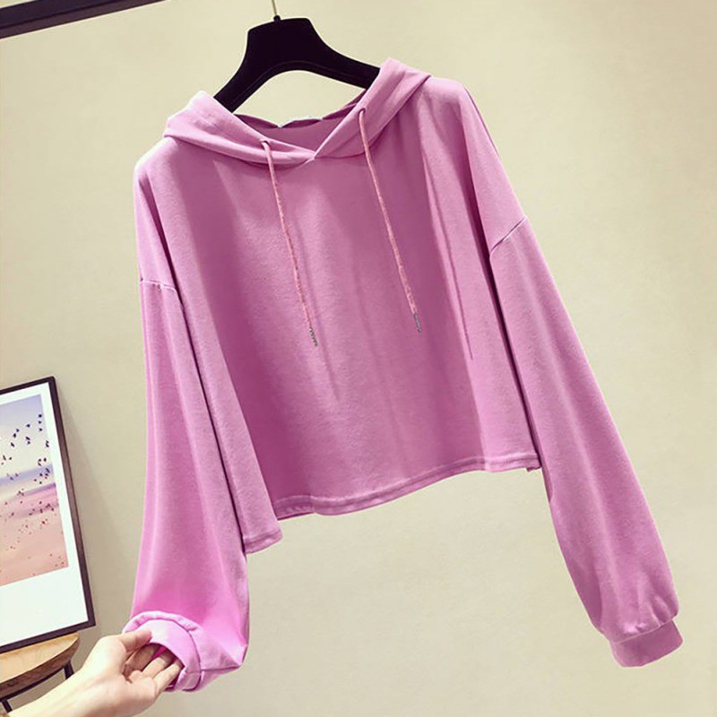 Áo Hoodies tay dài hoạ tiết chữ in thiết kế đáng yêu cho phái nữ | BigBuy360 - bigbuy360.vn