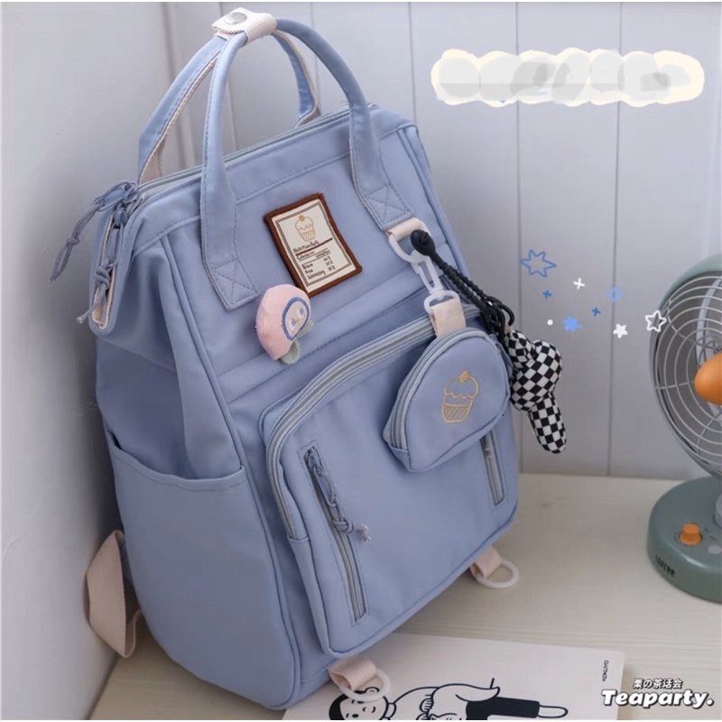 BALO/CẶP SÁCH CHỐNG NƯỚC NHIỀU NGĂN VUÔNG KÈM MÓC KHOÁ