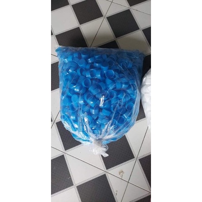 100 nắp chai nhựa nhiều màu