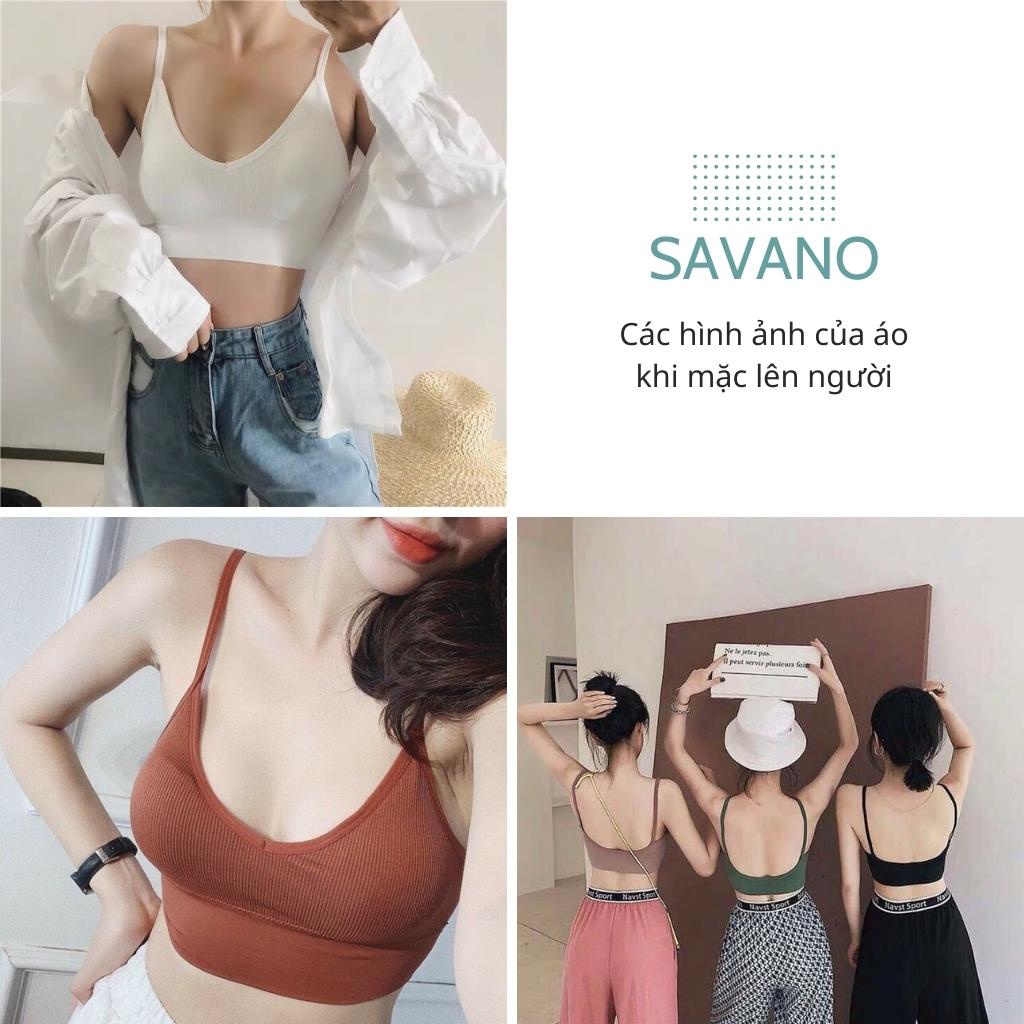 Áo bra nữ 2 dây sexy tập gym hở lưng chữ U freesize SAVANO VA31 | BigBuy360 - bigbuy360.vn