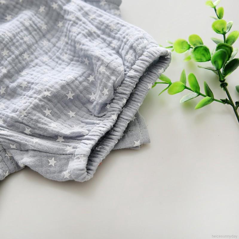 Set áo thun không tay + quần short in họa tiết cây dễ thương cho bé trai