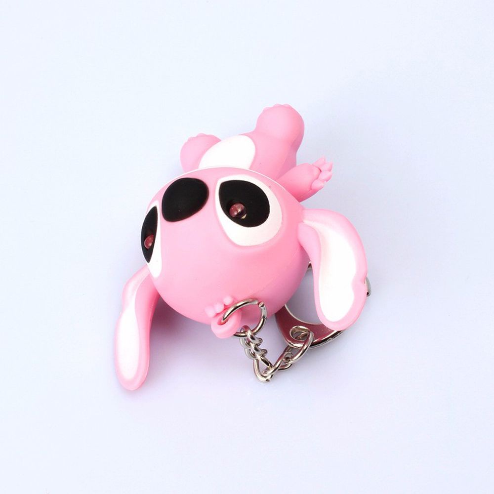 Móc khóa gắn đèn led hoạt hình có âm thanh làm quà tặng cho cặp đôi và trẻ em