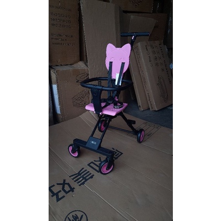 Xe Đẩy Đảo Chiều Gấp Gọn Vovo Playkids