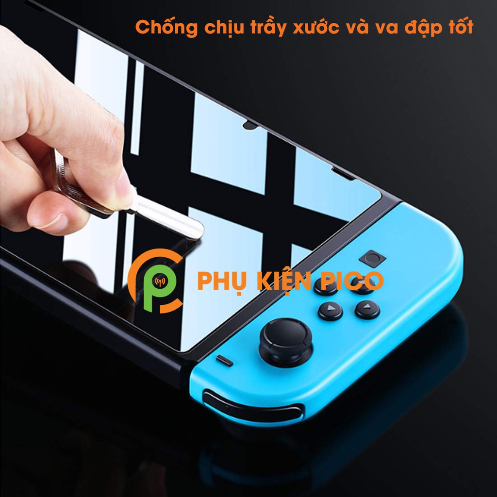 Cường lực Nintendo Switch trong suốt full keo - Dán màn hình máy chơi game Nintendo Switch trong suốt độ cứng 9H