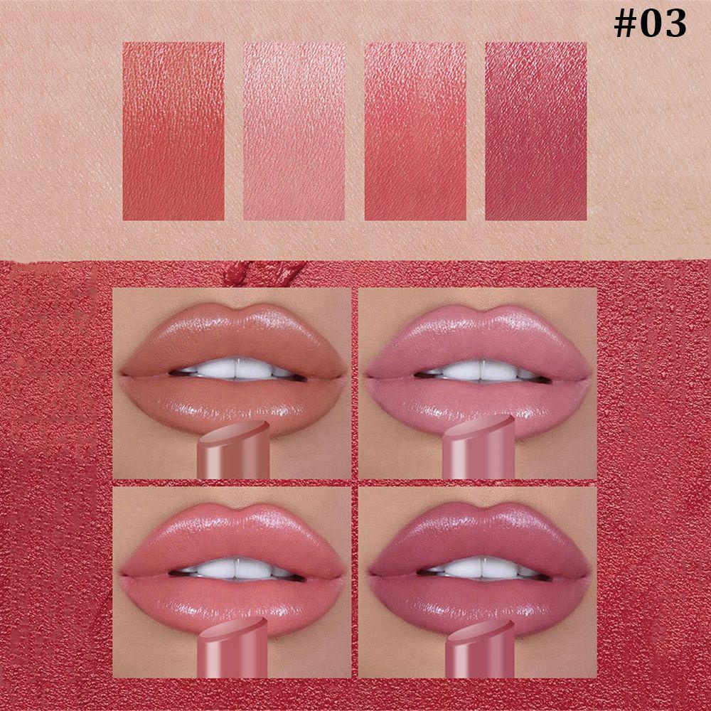 Bộ 4 Son Môi Màu Sắc Long Lanh Chống Nước Thay Đổi Màu Sắc Theo Nhiệt Độ