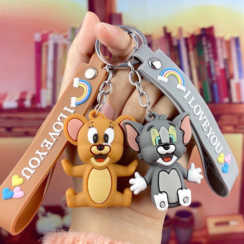 (Sỉ) Móc Khoá Dẻo Hình TOM & JERRY Dễ Thương- Đủ Mẫu Xinh Xắn