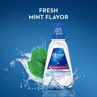 Set 2 chai Nước súc miệng trắng răng Crest 3D White 964ml ( Màu Trắng )