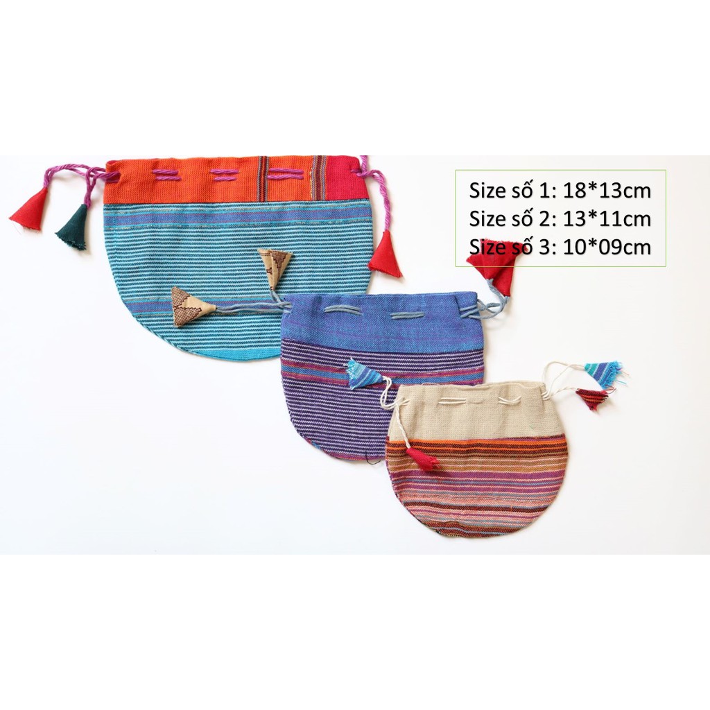 Túi rút vải truyền thống Nepal - Nepali Handmade Gift Packing
