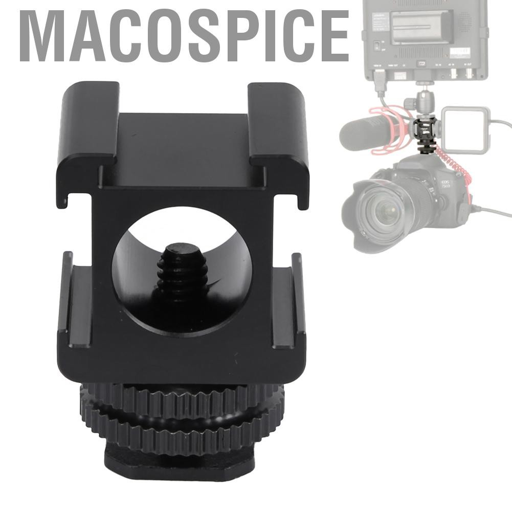 Ngàm nối dài lắp đèn LED/màn hình gắn đế trợ sáng trên đỉnh máy ảnh