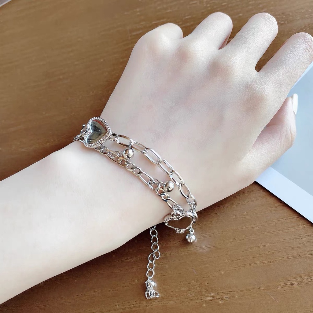 Phụ Kiện Đeo Tay-Lắc Tay Cá Tính Dành Cho Nam Và Nữ Thiết Kế Hình Trái Tim
