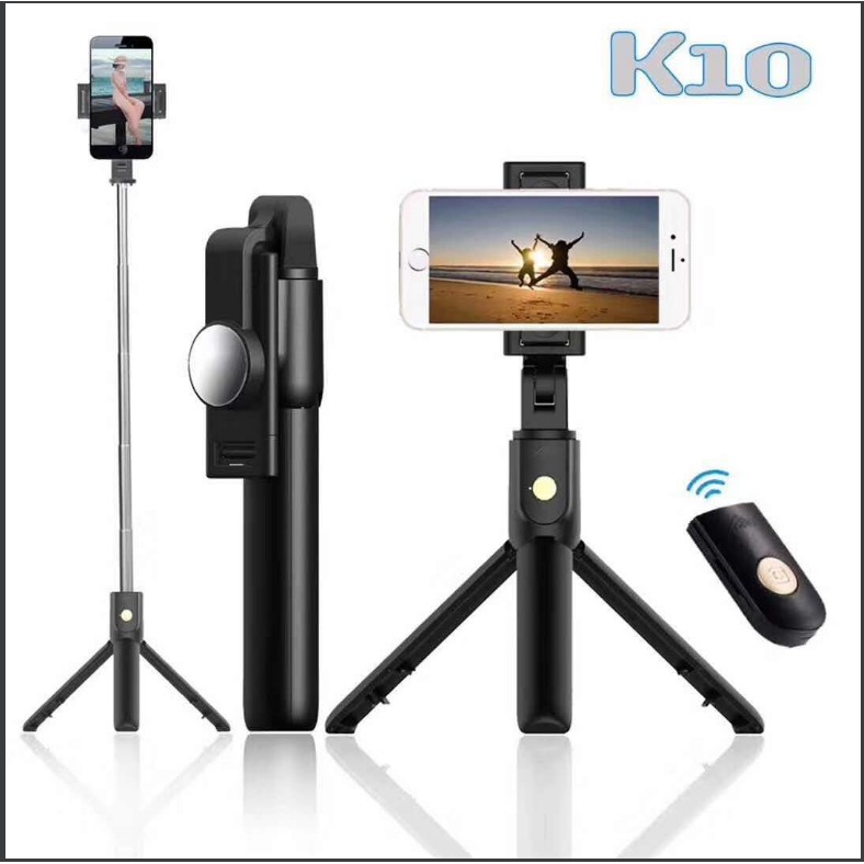 Gậy Selfie Chụp Hình Tự Sướng Tích Hợp Tripod Hỗ Trợ Bluetooth 3.0 Mefoto K10