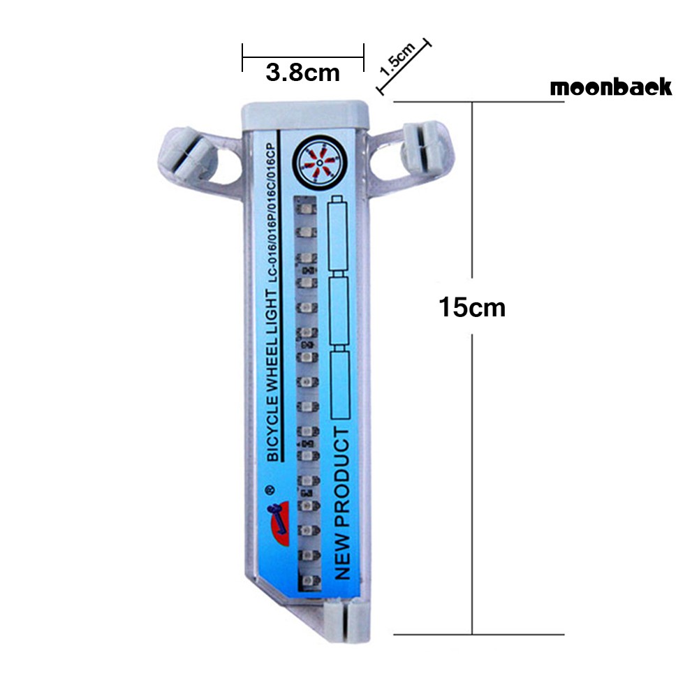 Đèn LED 16 bóng chống thấm nước gắn bánh xe đạp tiện dụng