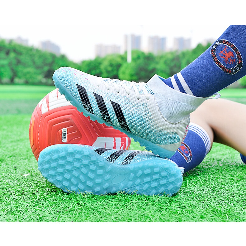 TF Giày bóng đá High Top Breaking Nails Các môn thể thao ngoài trời chuyên nghiệp Đào tạo thanh thiếu niên Kích thước người lớn: 35-45