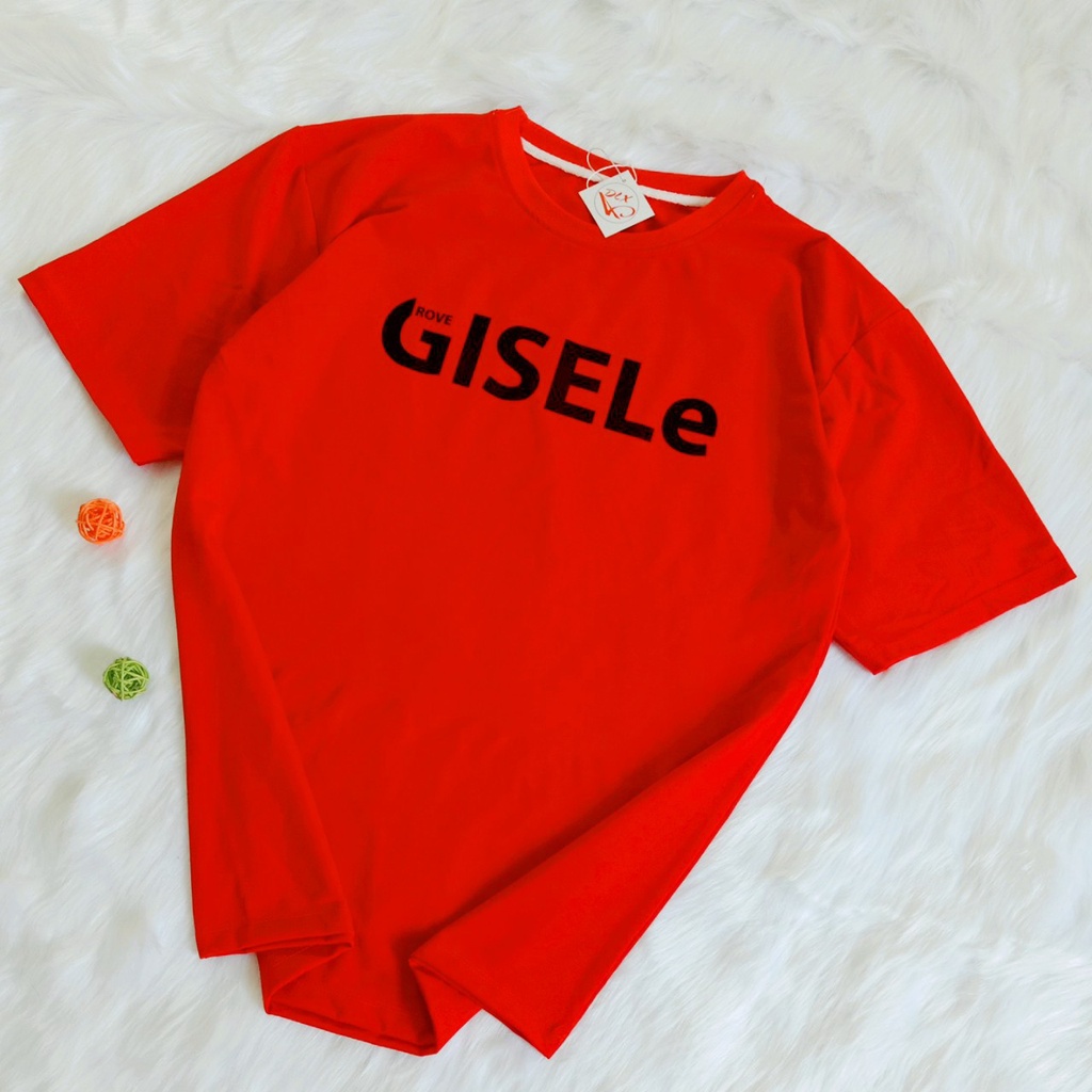 Áo Thun Nữ Tay Ngắn In GISELe DLX