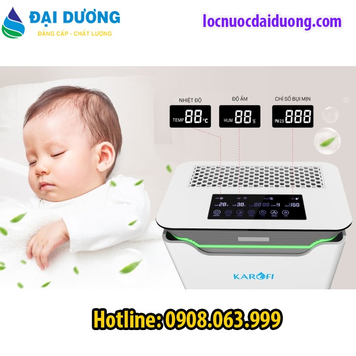 MÁY LỌC KHÔNG KHÍ KAROFI KP-317, ĐẠI LÍ MÁY LỌC KHÔNG KHÍ KAROFI VŨNG TÀU, HCM