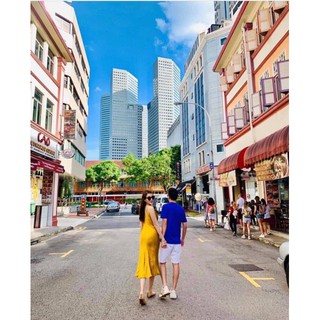 Váy 2 dây cổ đổ chất lụa