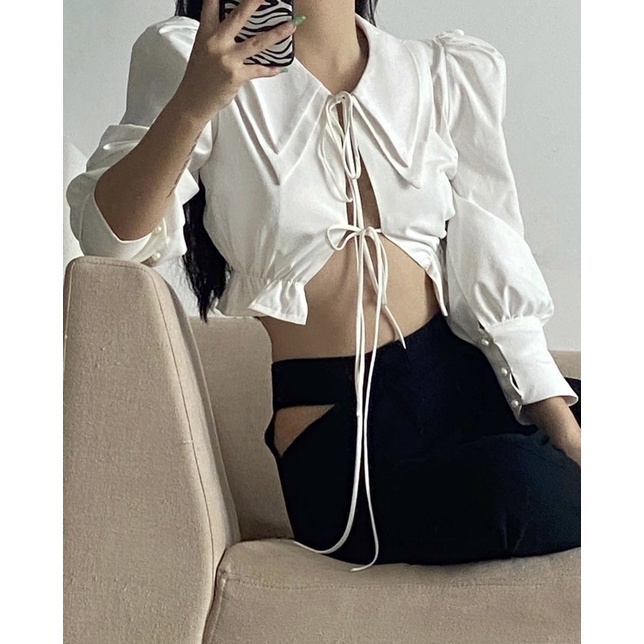 ABBEY SHIRT/ ÁO SOMI CROPTOP TAY DÀI
