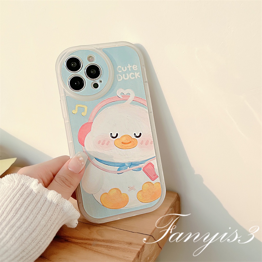 Ốp Điện Thoại Mềm Trong Suốt In Hình Vịt Hoạt Hình Cho iphone 15 14 13 12 11 pro max x xr xs max 8 7 6 6s plus se 2020