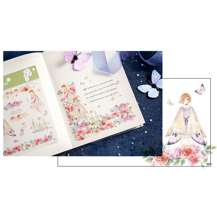 Sticker Stick me Cánh bướm Cổ tích