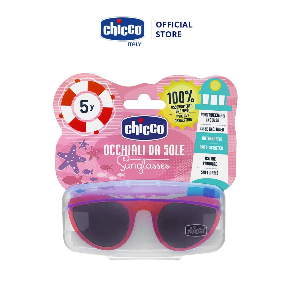 [Mã LT50 giảm 50k đơn 250k] Kính mát chống tia UV Chicco 5Y+ Chuồn chuồn