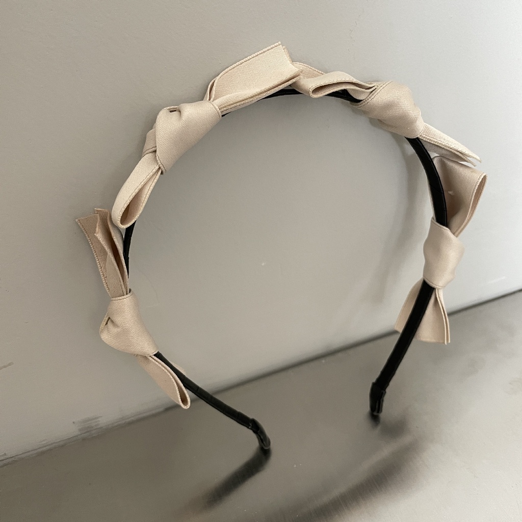 Băng Đô Cài Tóc Đính Nơ Đen Đơn Giản Thời Trang Hàn Quốc 2022 Cho Nữ