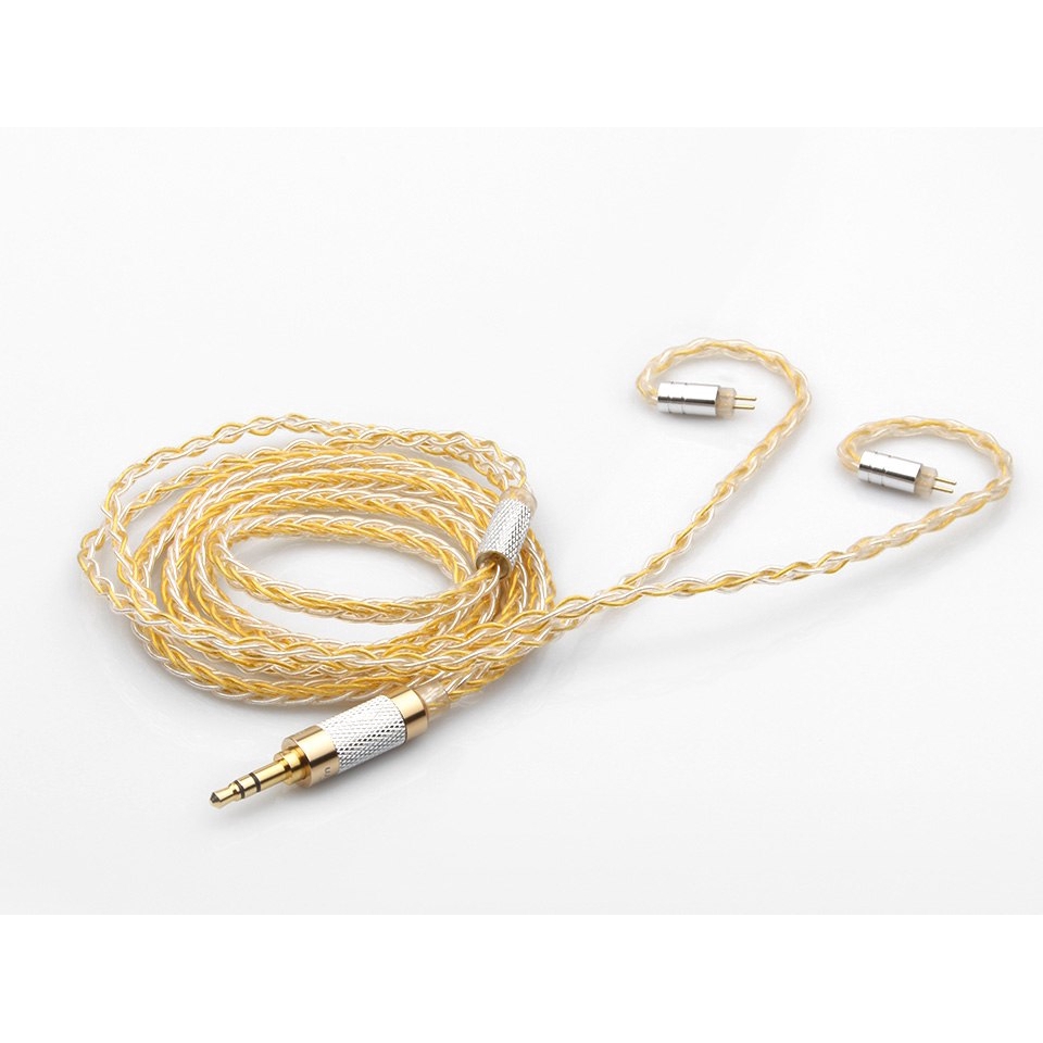 Dây cáp đồng 8 lõi mmcx / 2Pin kèm đầu nối cho V80 V20 KZ zs10 z10