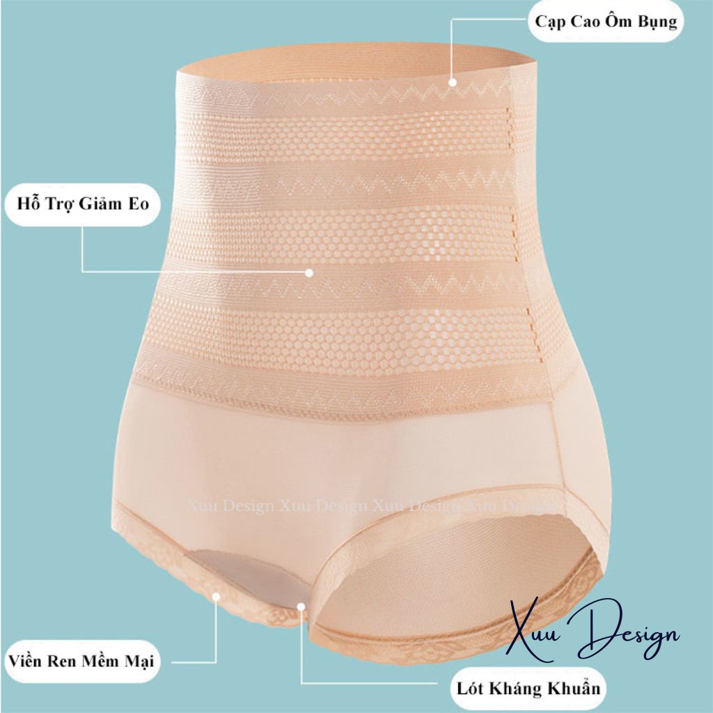 Quần lót nữ gen bụng cao cấp XUU vải thun co dãn ôm bụng nâng mông tôn dáng hiệu quả - GB17