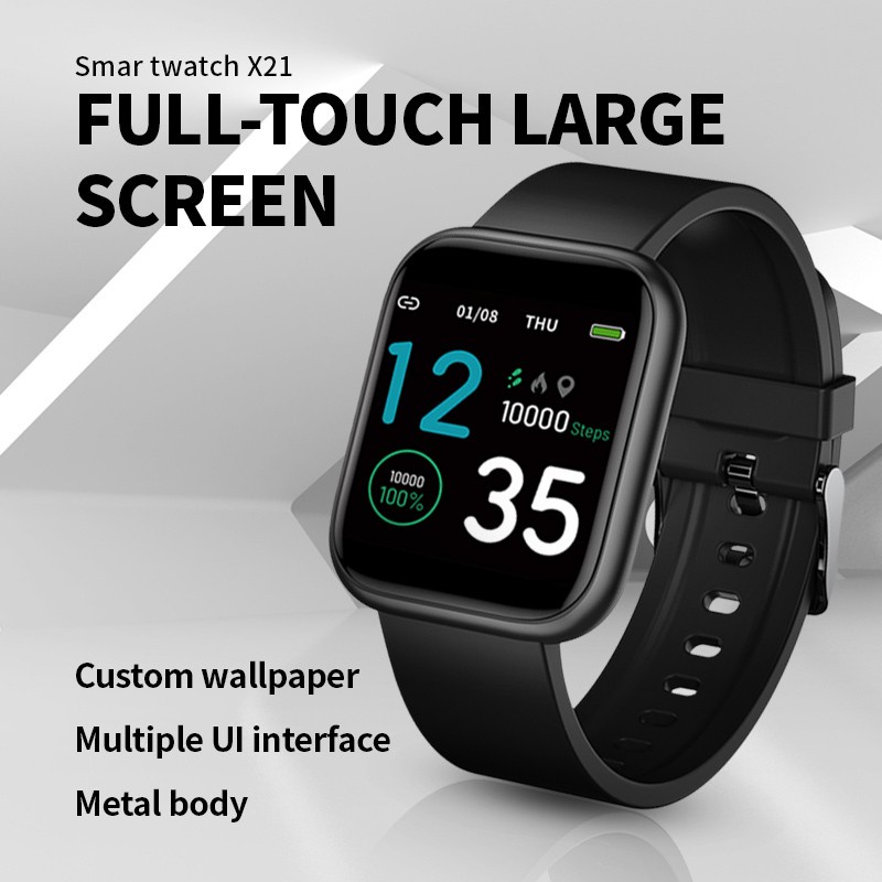 [MT] X21 Smart Watch Fitness Pedometer Health Heart Rate Sleep Activity Tracker Waterproof Sport Watch