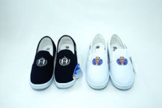 Giày bata asia trắng nam nữ xỏ lười bông lúa đi lễ đi học | BigBuy360 - bigbuy360.vn