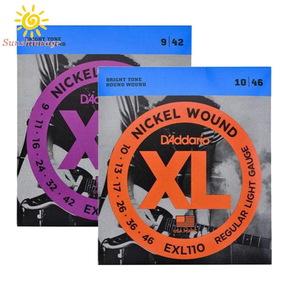 Bộ 6 Dây Đàn Guitar Điện Chống Rỉ 10-46 09-42 EXL110/EXL120