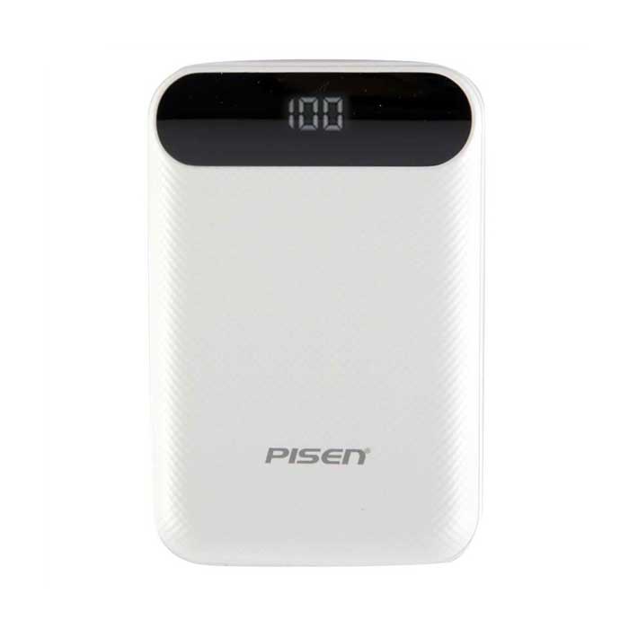 Pin dự phòng mini Pisen C10000 (TP-D01CJ) siêu nhỏ 10000mAh LCD - hỗ trợ 2 input 2 output (màu ngẫu nhiên)