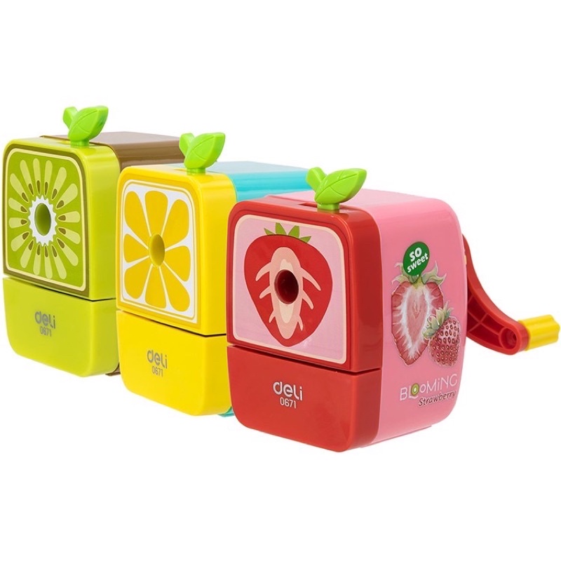 Chuốt chì quay tay Deli E0671 trái cây hoa quả.