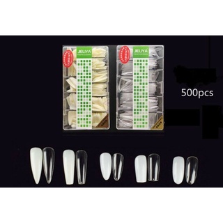 Móng úp form Nhọn Dài JELIYA (Hộp 500 móng)